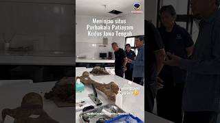 Meninjau situs purbakala Patiayam di Kudus Jawa Tengah.