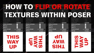 How to rotate or flip textures in Poser