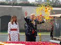 US President Trump pays tribute to Mahatma Gandhi at Rajghat