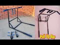 Home Made Wall Mounted Pull Up Bar with least cost كيف تصنع بار عقله ومتوازي حائط بأقل تكلفه ممكنه