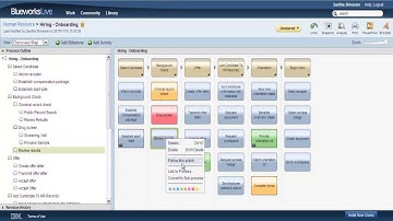 Using color to tag activities in IBM Blueworks Live