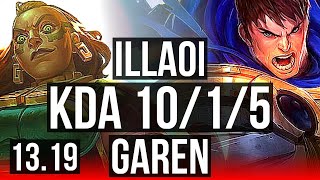 GAREN vs ILLAOI (TOP), 2.0M mastery, 700+ games, Dominating, KR Master