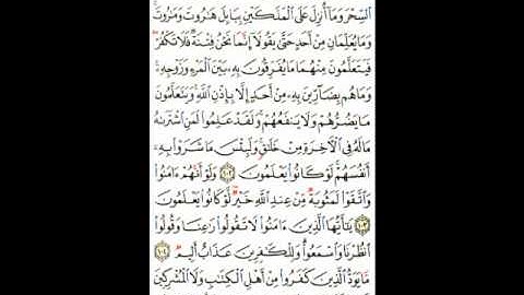 سورة البقرة ( 102 ـ 105 ) عبدالرحمن السديس ( 16 )