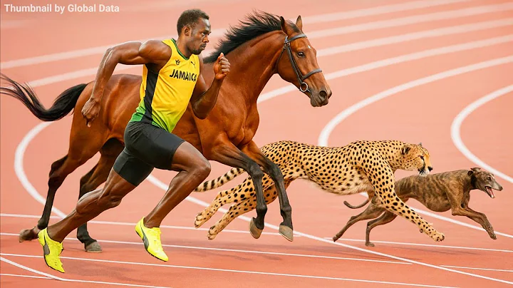 Usain Bolt vs Horse, Cheetah, Greyhound, Kangaroo | 3D Speed Comparison