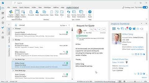 Implicit FrontEnd CRM Email Archiving and Automation Tool