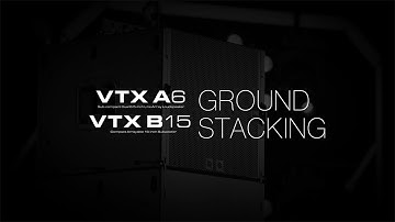 JBL Pro VTX A6 Line Array & B15 Subwoofers: Groundstacking Tutorial
