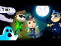 Little Cop vs Dinosaur - Skeleton | Superhero Chasing Real Ghost | Animation for Children | Cartoon