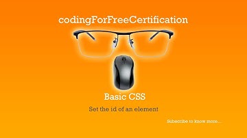 Basic CSS | Set the id of an Element | freecodecamp | 14 of 44
