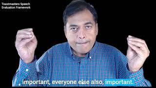 Toastmasters Speech Evaluation Framework