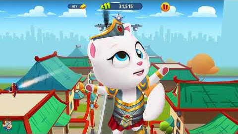 Talking Tom Gold Run Android New Gameplay - Catch the Raccoon - Part 171