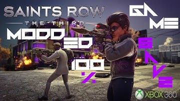 Saints Row The Third Modded Game Save 100% +Download "Xbox 360"