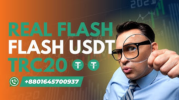 Learn how to work real flash USDT Trc20 | Tradable transferable flash USDT Trc20 | #Realseller #btc 