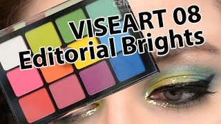 Viseart Editorial Brights Eyeshadow Palette Swatches & Review | CORRIE V