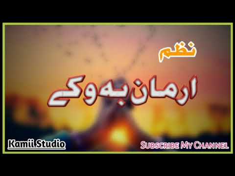 آرمان بہ وکے کہ دنیا چے نہ وا پشتو نظم 
