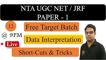 Data Interpretation Expected Questions | Most Important Questions | UGC NET JRF Paper 1 | Class 12