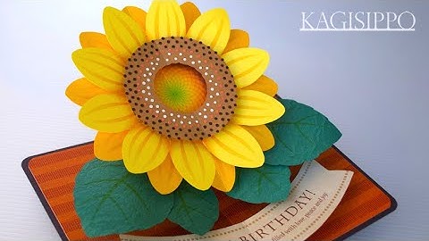 pop-up card__Large Sunflower