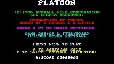 ZX Spectrum - Platoon