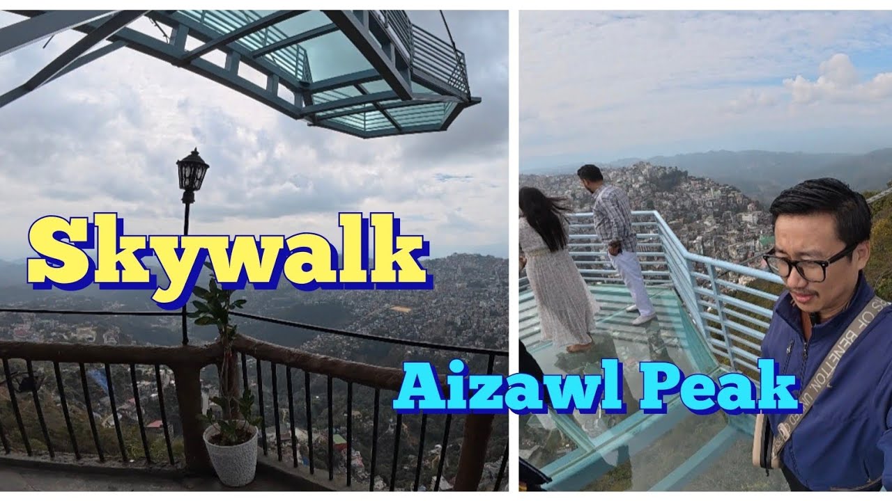 Заехал помыть машину и сходил на смотровую площадку Skywalk на вершине Аизавл-Пик с коллегой и ег...