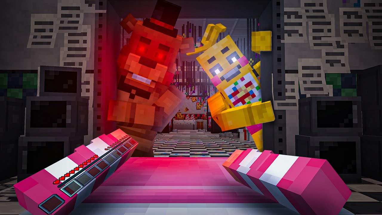 Ich ÜBERNACHTE wieder in Minecraft VR in FNAF 2