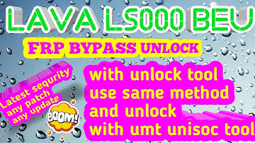 Lava Ls 000 BEU pattern lock | Frp unlock  | Unlock Tool | Umt Tool |  test point