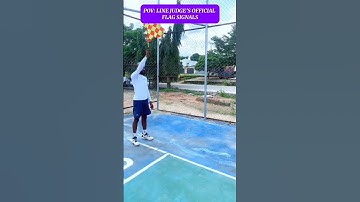 Volleyball Line Judges official flag Signals. #volleyball #volleyballrules #shorts