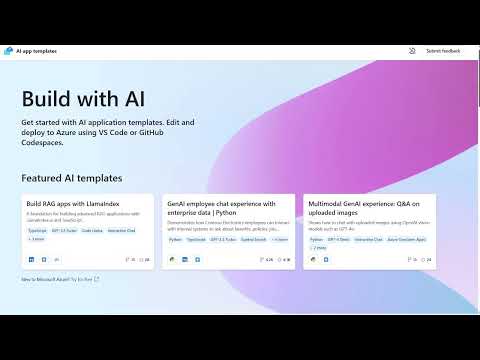 Build AI App with @Github Copilot for Azure Extension