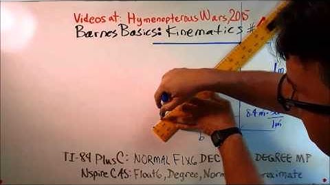 BarnesBasics: Intermediate Kinematics problem 4d, Mark 3