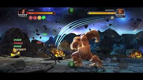 Quake VS UC Sasquatch. Marvel Contest of Champions