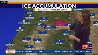 Portland remains icy Wednesday morning with thawing on the way