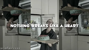 nothing breaks like a heart - mark ronson ft. miley cyrus (sped up)