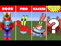 Pixel Art (NOOB vs PRO vs HACKER vs GOD) Mr. Krabs in Minecraft