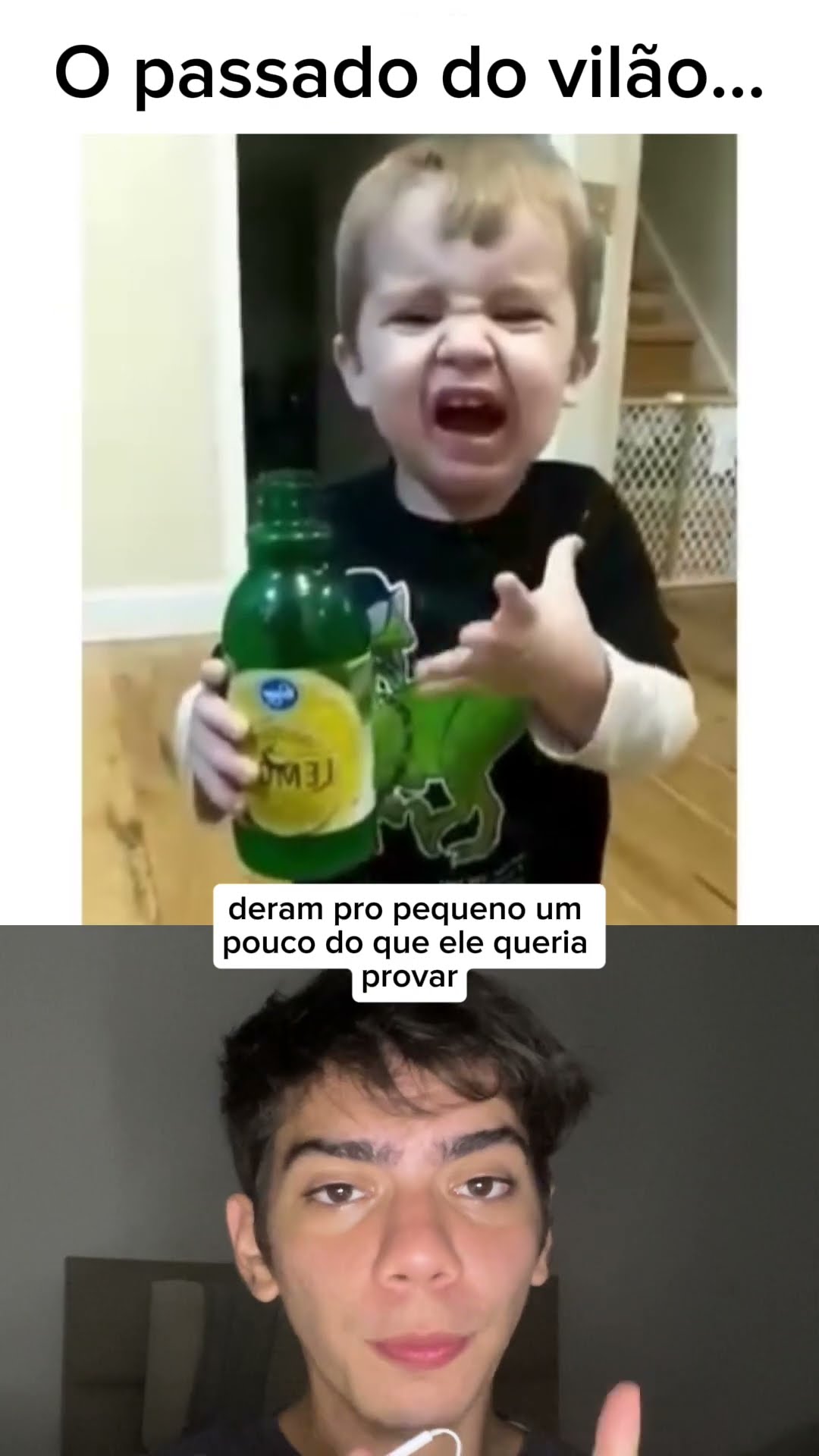 ? Ele insistiu pra provar… era limonada sem açúcar! Azedinha demais! O que vocês fariam?