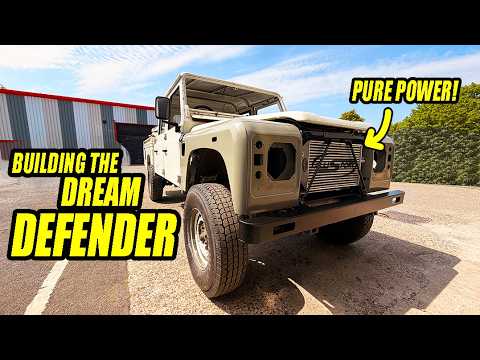 Buidling up the front end of the Defender 130 with new wings and plenty of power mods.