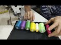 How to make multi color sewing threads  sew at once