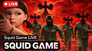 Squid Game live stream gameplay.No Second Chance 😈 | Siren head in Game | Squid Game LIVE 🔴One
