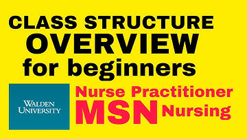 Class Structures for Beginners: Learn to Pass at Walden University Nurse Practitioner Program