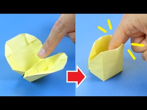 動く折り紙 恐怖の貝 Action Origami Dangerous Shell Youtube