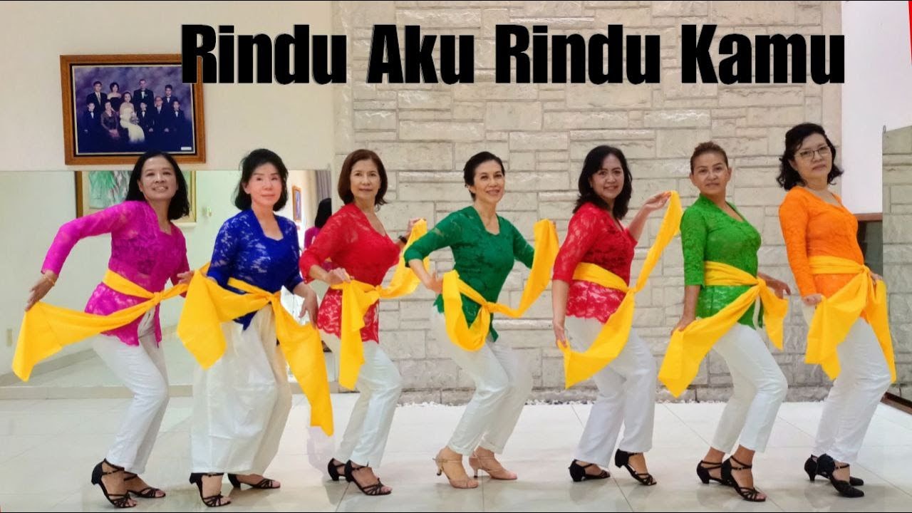 Rindu Aku Rindu Kamu Line Dance (demo & count)