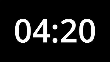 4 MINUTE 20 SECOND TIMER - No Sound - Full HD 1080p - COUNTDOWN - 260 SECOND