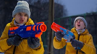 Битва Бластеров // nerf TRILOGY VS  нёрф слэджфайр // Дизмон