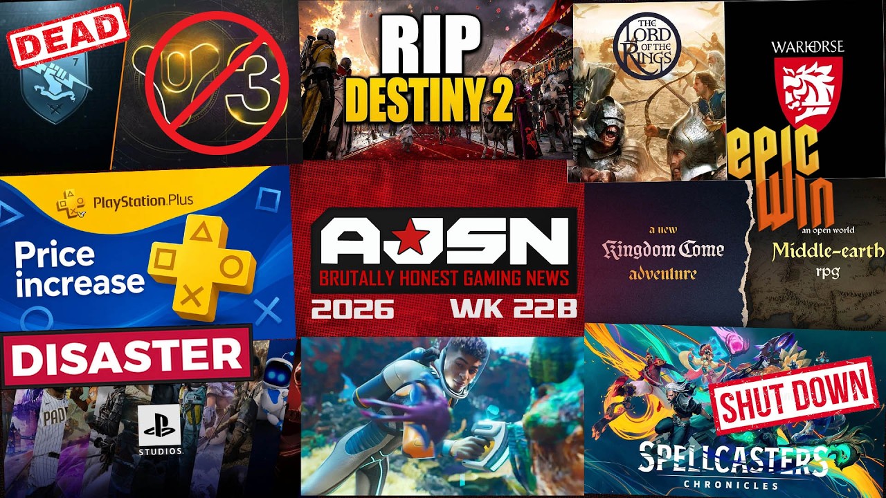 AJSN WK22- R.I.P. DESTINY 2! + Bungie More Layoffs?!, Sony then RAISES PRICES, NEW LOTR RPG & KCD3?!