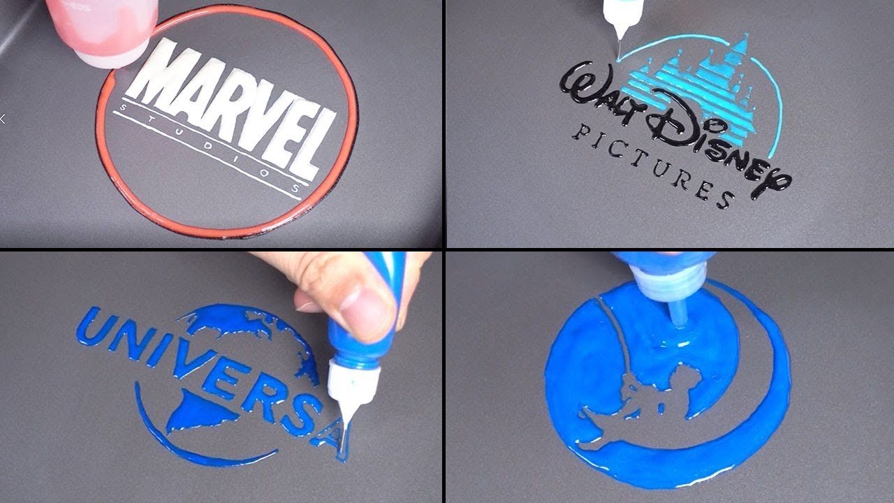 the most famous movie company in the world Pancake Art - Marvel, Disney, Universal, Dreamworks