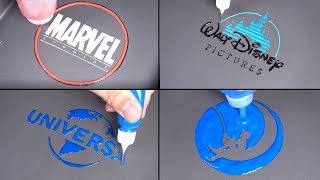 the most famous movie company in the world Pancake Art  Marvel, Disney, Universal, Dreamworks