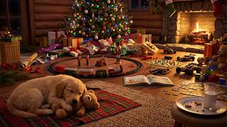 🎄Cozy Puppy After Christmas ASMR: Sleeping Dog Surrounded by Toys & Fireplace | Ultimate Relaxation screenshot 4
