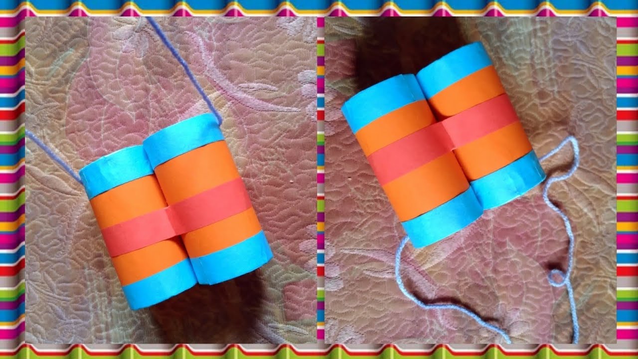 Tuvalet Kağıdı Rulosundan Dürbün Yapımı #okulöncesi #geridönüşüm