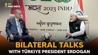 PM Narendra Modi holds bilateral talks with Türkiye President Erdogan