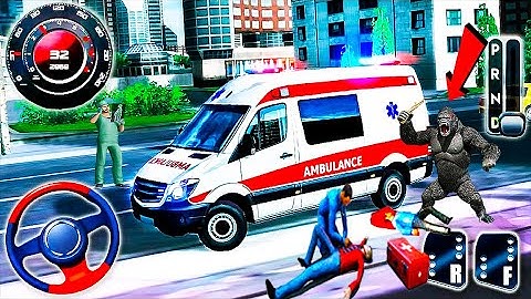 Ambulance Worker Simulator - Ambulance Robot City Rescue Game - IOS Android Gameplay #49