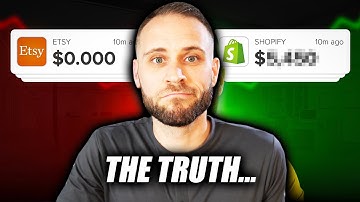 SHOPIFY vs ETSY! What makes MORE Money? (Print On Demand)