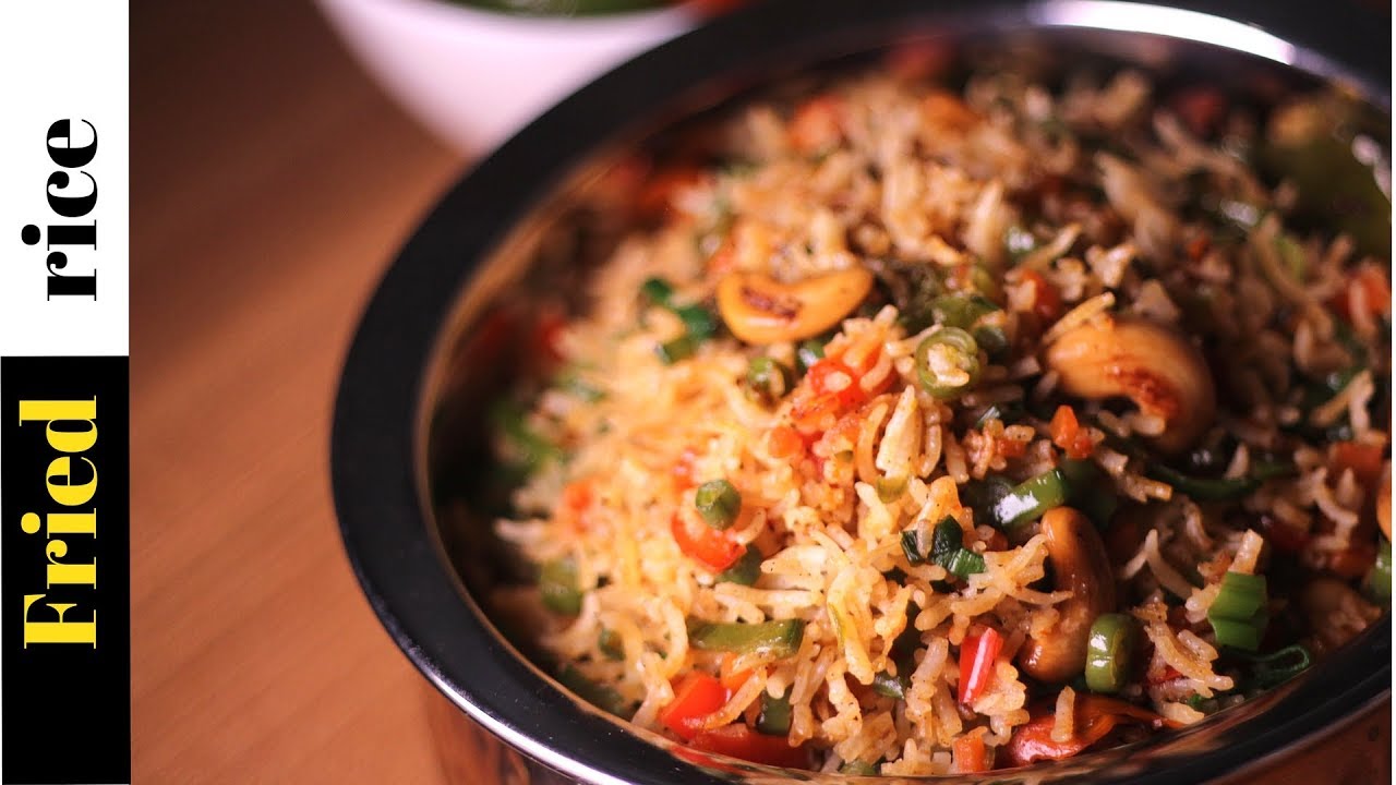 VEG FRIED RICE in Indian Style Easy fried rice recipe Fried rice recipe Cookkurry YouTube