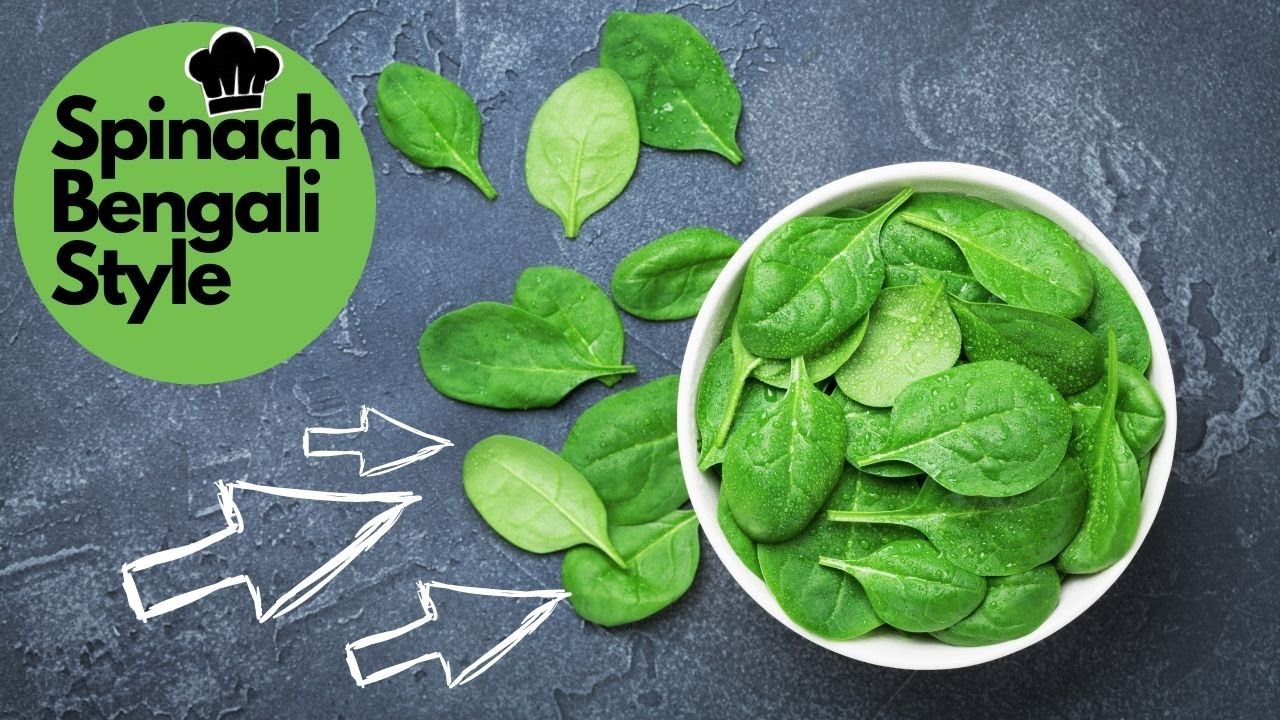 Spinach made at Home Bengali style (palong shak) YouTube